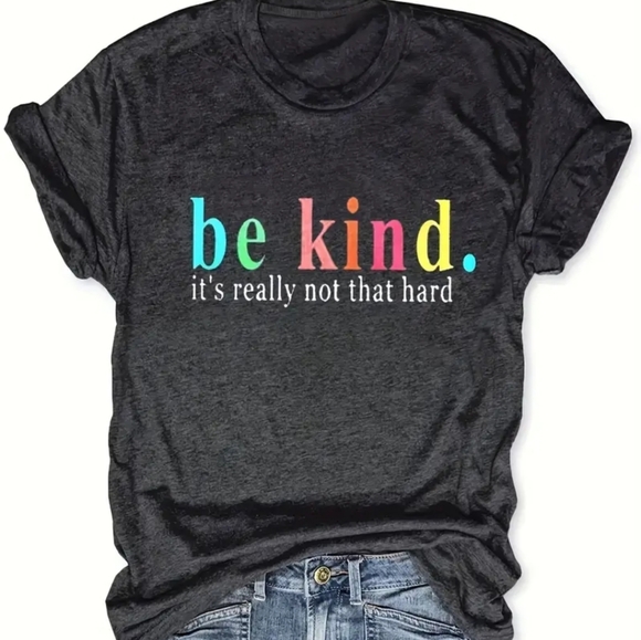 BE KIND.  GRAPHIC TSHIRT TEE. SIZES AVAILABLE - Picture 2 of 6